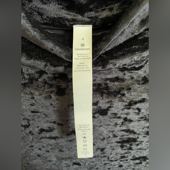 Lululemon All Aligned Mock Neck Long Sleeve *Crushed Velvet 4 - Picture 5 of 7